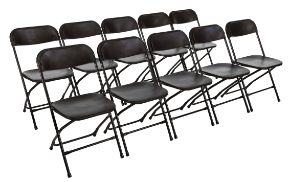 GD386 Bolero Folding Chair Black